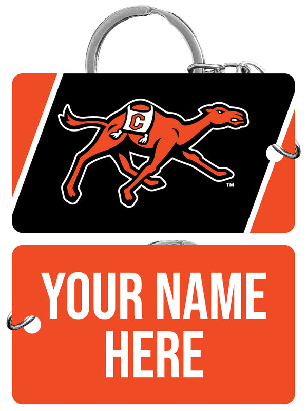 Campbell University Fighting Camels Customizable Acrylic Keychain 1.5" x 2.75" Officially Licensed