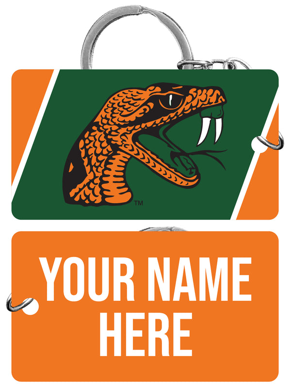 Florida A&M Rattlers Customizable Acrylic Keychain 1.5" x 2.75" Officially Licensed