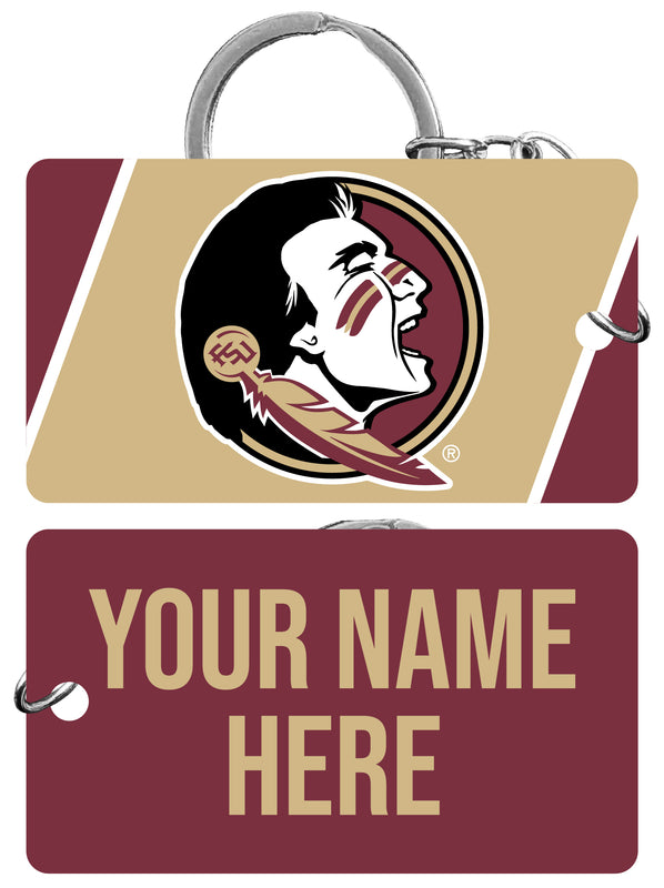 Florida State Seminoles Customizable Acrylic Keychain 1.5" x 2.75" Officially Licensed