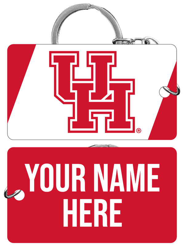 University of Houston Customizable Acrylic Keychain 1.5" x 2.75" Officially Licensed