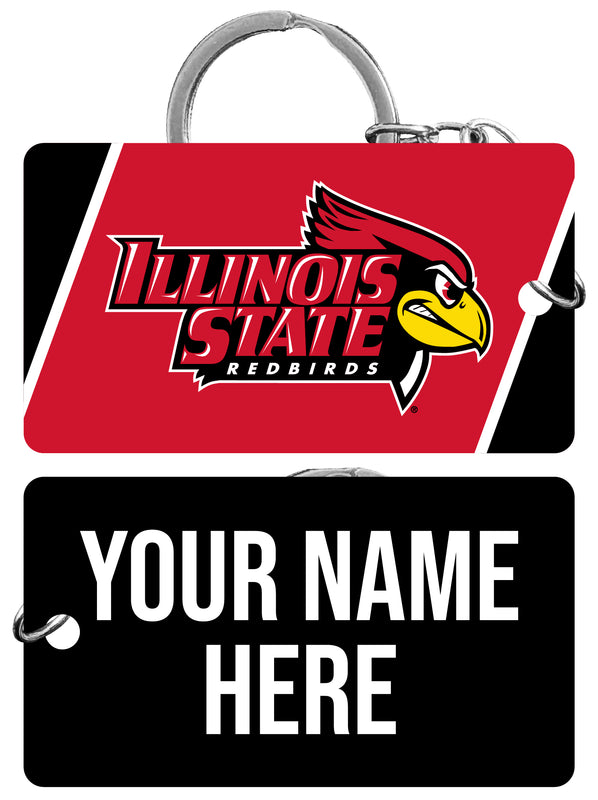 Illinois State Redbirds Customizable Acrylic Keychain 1.5" x 2.75" Officially Licensed
