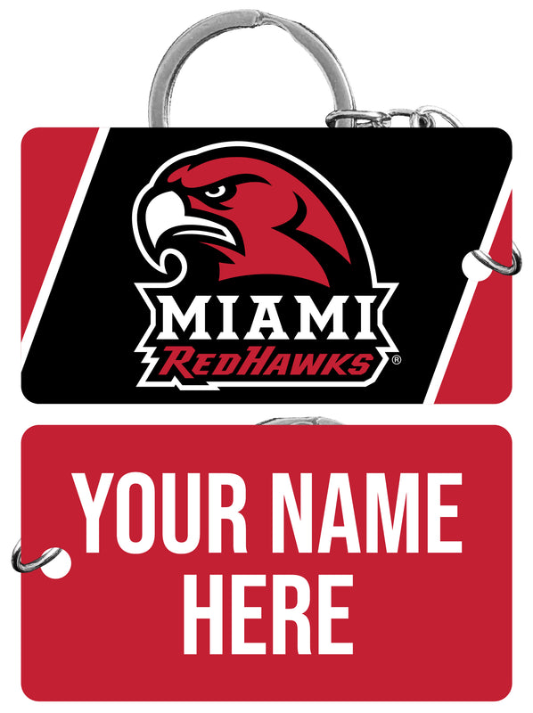 Miami University of Ohio Customizable Acrylic Keychain 1.5" x 2.75" Officially Licensed