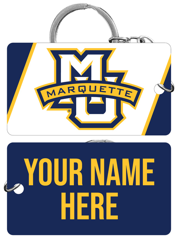 Marquette Golden Eagles Customizable Acrylic Keychain 1.5" x 2.75" Officially Licensed