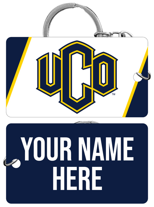 University of Central Oklahoma Bronchos Customizable Acrylic Keychain 1.5" x 2.75" Officially Licensed