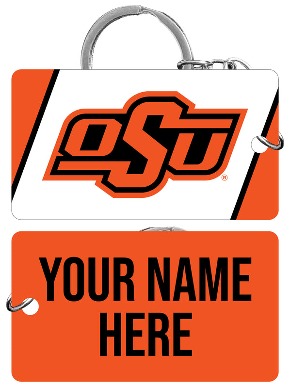 Oklahoma State Cowboys Customizable Acrylic Keychain 1.5" x 2.75" Officially Licensed
