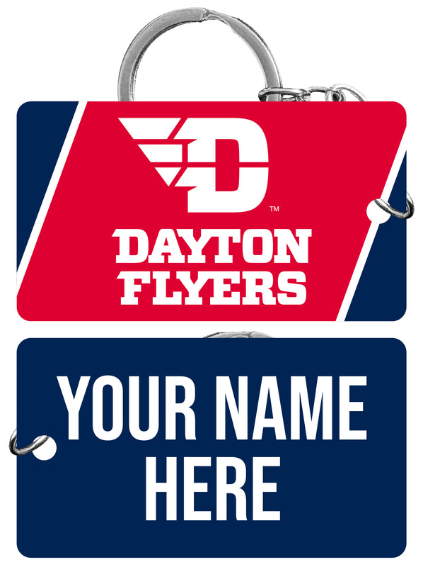 Dayton Flyers Customizable Acrylic Keychain 1.5" x 2.75" Officially Licensed Collegiate Product 4-Pack