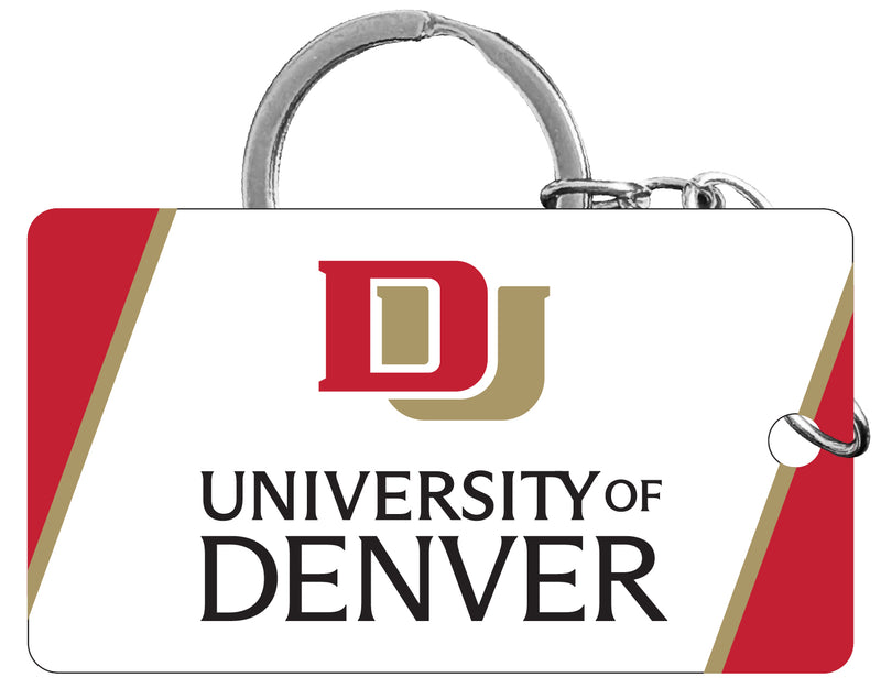 University of Denver Pioneers Acrylic Keychain 1.5" x 2.75" Officially Licensed Collegiate Product Single
