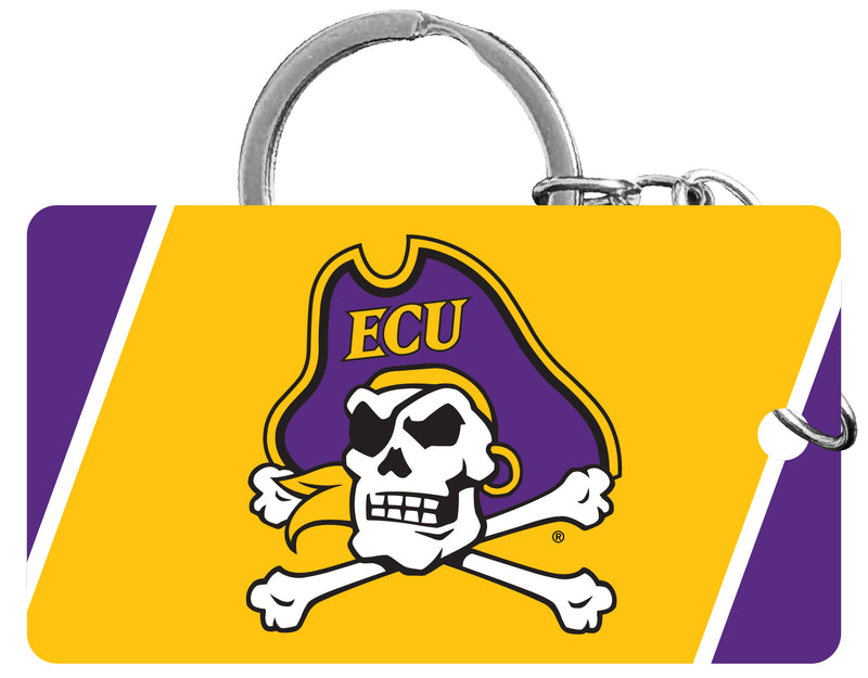 East Carolina Pirates Acrylic Keychain 1.5" x 2.75" Officially Licensed Collegiate Product Single