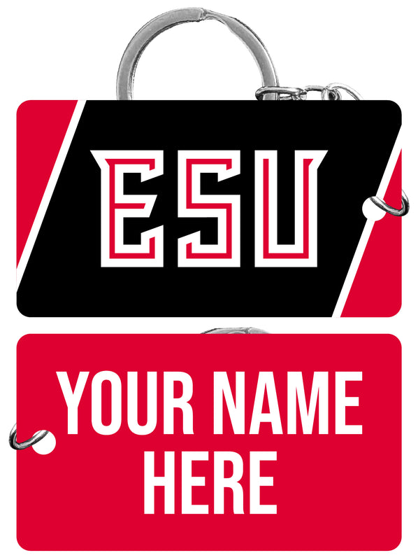 East Stroudsburg University Customizable Acrylic Keychain 1.5" x 2.75" Officially Licensed Collegiate Product Single
