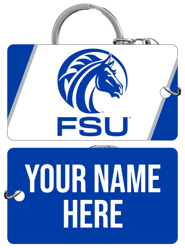 Fayetteville State University Customizable Acrylic Keychain 1.5" x 2.75" Officially Licensed Collegiate Product 4-Pack