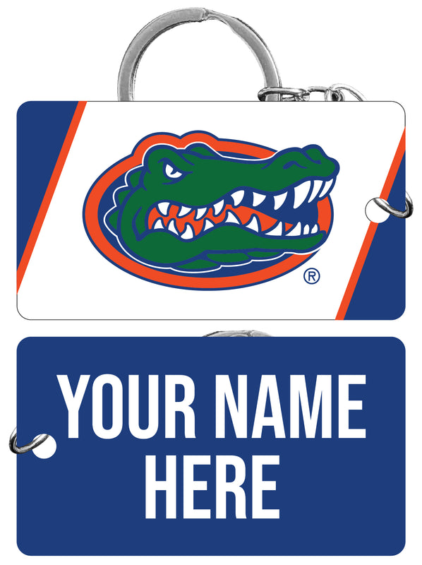 Florida Gators Customizable Acrylic Keychain 1.5" x 2.75" Officially Licensed Collegiate Product 4-Pack