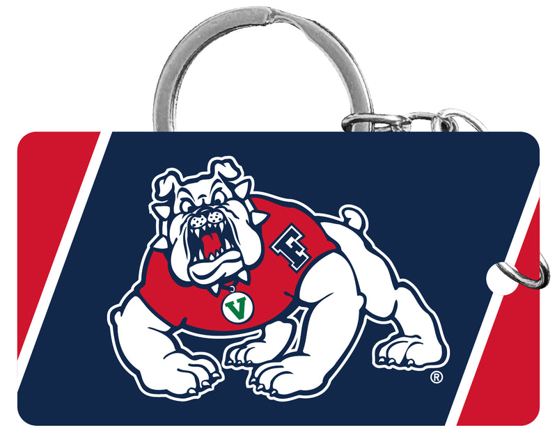 Fresno State Bulldogs Acrylic Keychain 1.5" x 2.75" Officially Licensed Collegiate Product Single