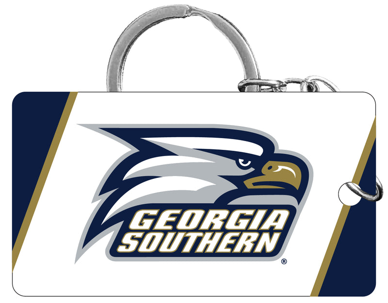 Georgia Southern Eagles Acrylic Keychain 1.5" x 2.75" Officially Licensed Collegiate Product 4-Pack