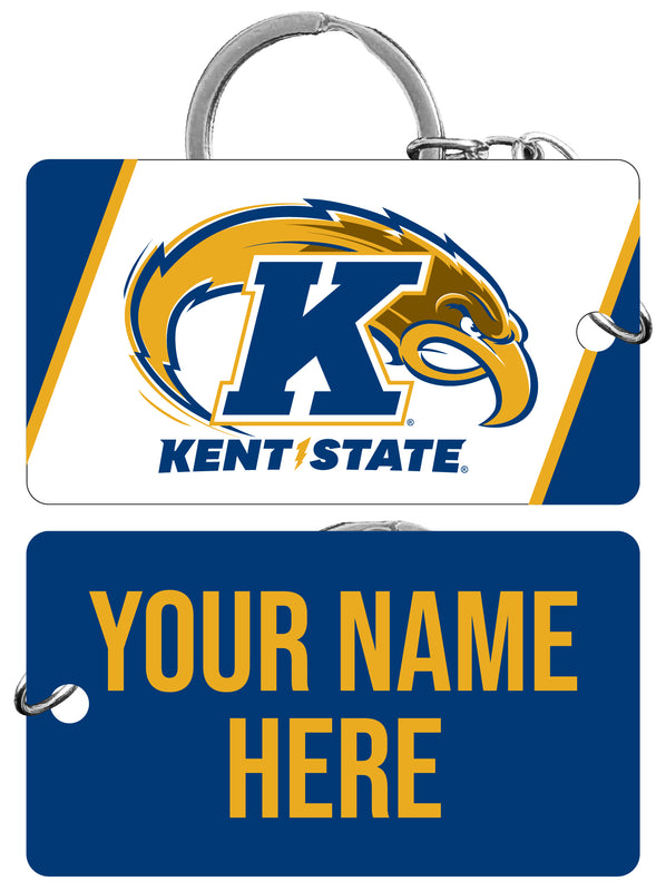 Kent State University Customizable Acrylic Keychain 1.5" x 2.75" Officially Licensed Collegiate Product 2-Pack