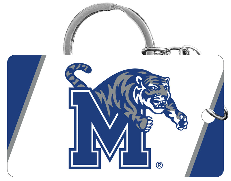Memphis Tigers Acrylic Keychain 1.5" x 2.75" Officially Licensed Collegiate Product Single