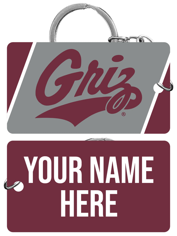 Montana University Customizable Acrylic Keychain 1.5" x 2.75" Officially Licensed Collegiate Product 4-Pack