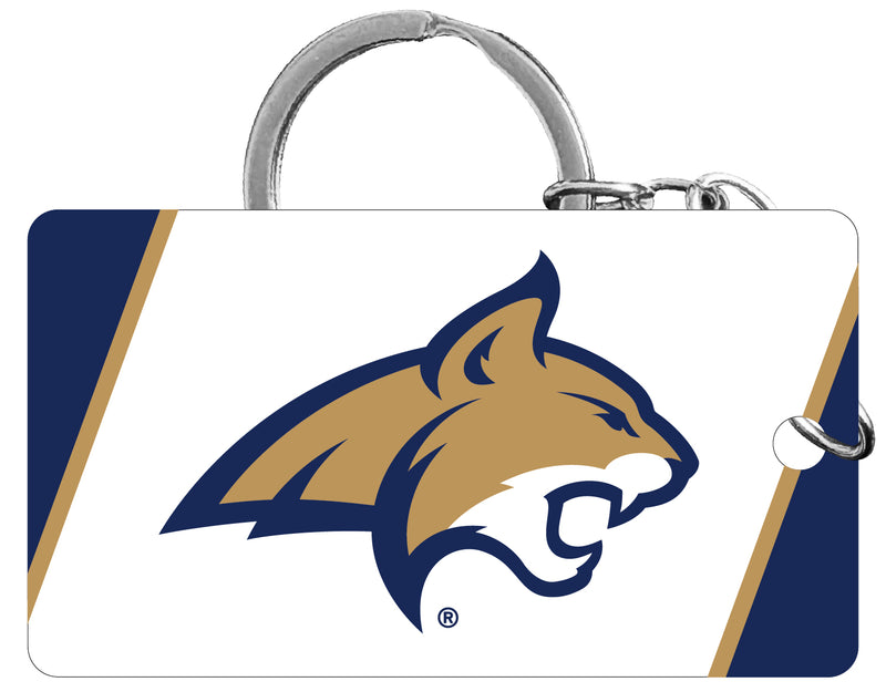 Montana State Bobcats Acrylic Keychain 1.5" x 2.75" Officially Licensed Collegiate Product 2-Pack