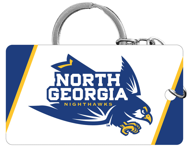 North Georgia Nighhawks Acrylic Keychain 1.5" x 2.75" Officially Licensed Collegiate Product 2-Pack