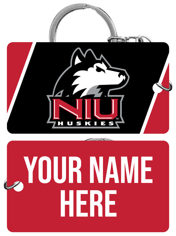 Northern Illinois Huskies Customizable Acrylic Keychain 1.5" x 2.75" Officially Licensed Collegiate Product Single