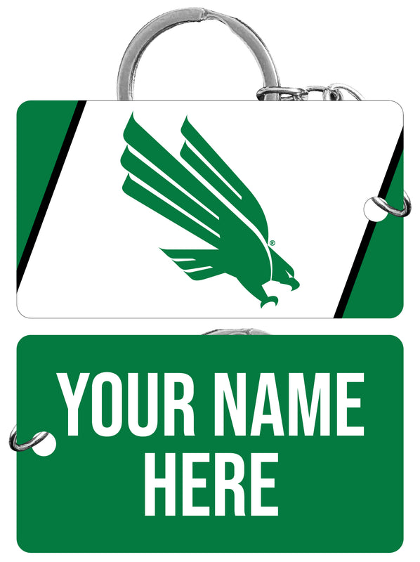 North Texas Customizable Acrylic Keychain 1.5" x 2.75" Officially Licensed Collegiate Product 4-Pack