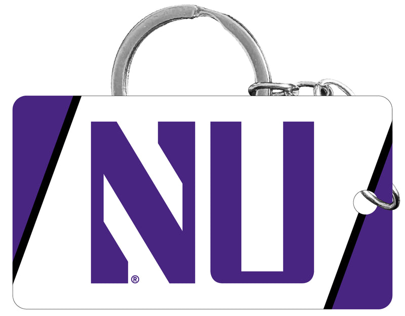 Northwestern University Wildcats Acrylic Keychain 1.5" x 2.75" Officially Licensed Collegiate Product Single