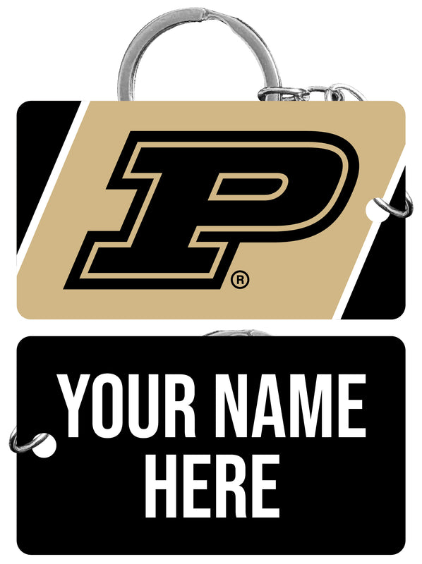 Purdue Boilermakers Customizable Acrylic Keychain 1.5" x 2.75" Officially Licensed Collegiate Product Single