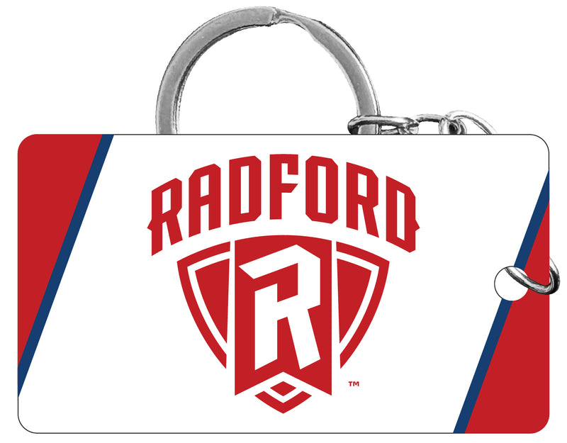 Radford University Highlanders Acrylic Keychain 1.5" x 2.75" Officially Licensed Collegiate Product 4-Pack