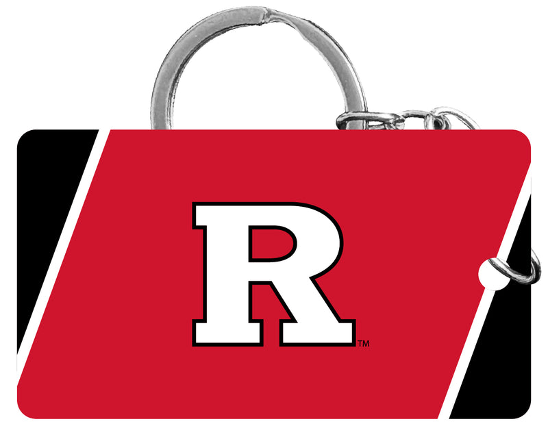Rutgers Scarlet Knights Acrylic Keychain 1.5" x 2.75" Officially Licensed Collegiate Product Single