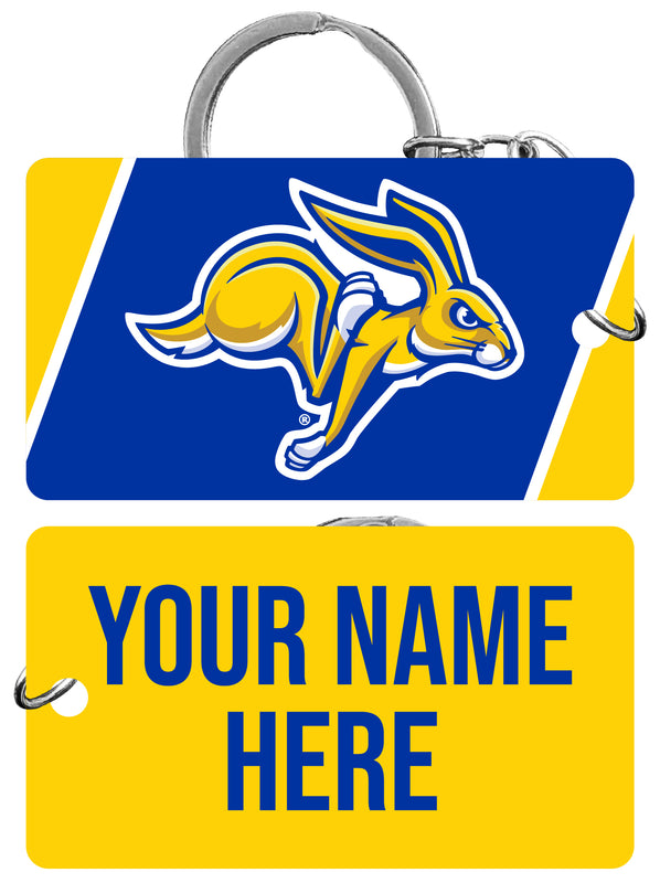 South Dakota State Jackrabbits Customizable Acrylic Keychain 1.5" x 2.75" Officially Licensed Collegiate Product Single