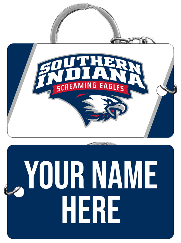 University of Southern Indiana Customizable Acrylic Keychain 1.5" x 2.75" Officially Licensed Collegiate Product Single