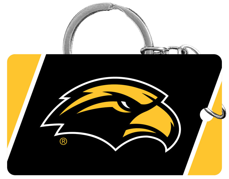 Southern Mississippi Golden Eagles Acrylic Keychain 1.5" x 2.75" Officially Licensed Collegiate Product 2-Pack