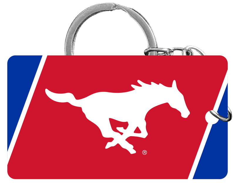 Southern Methodist University Acrylic Keychain 1.5" x 2.75" Officially Licensed Collegiate Product Single
