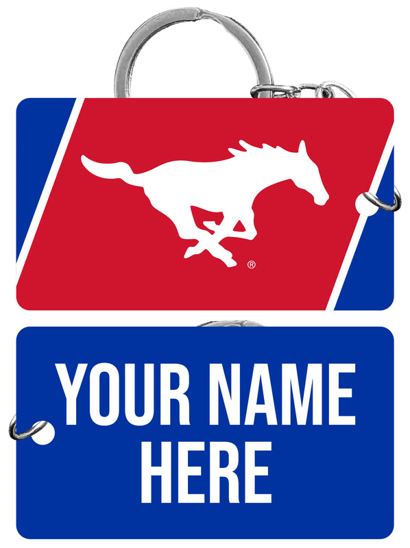 Southern Methodist University Customizable Acrylic Keychain 1.5" x 2.75" Officially Licensed Collegiate Product Single