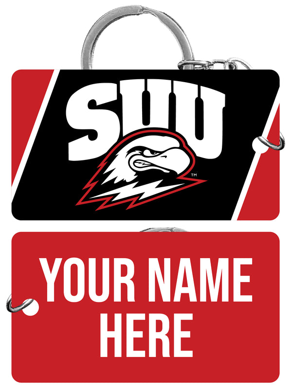 Southern Utah University Customizable Acrylic Keychain 1.5" x 2.75" Officially Licensed Collegiate Product 4-Pack