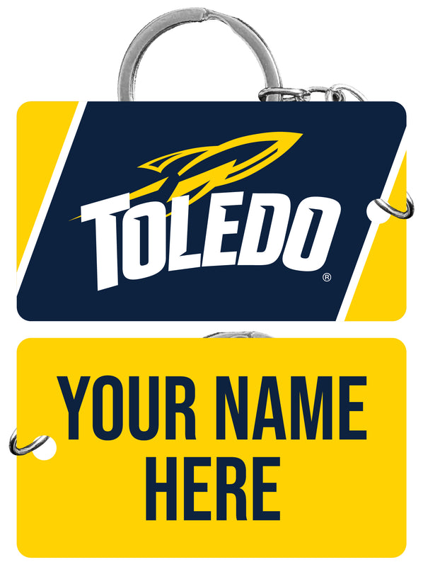 Toledo Rockets Customizable Acrylic Keychain 1.5" x 2.75" Officially Licensed Collegiate Product Single