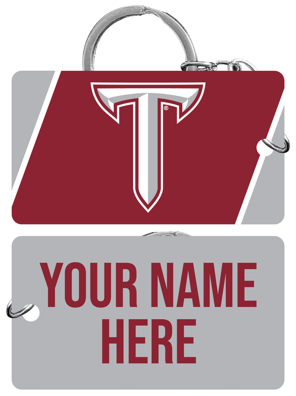 Troy University Customizable Acrylic Keychain 1.5" x 2.75" Officially Licensed Collegiate Product Single