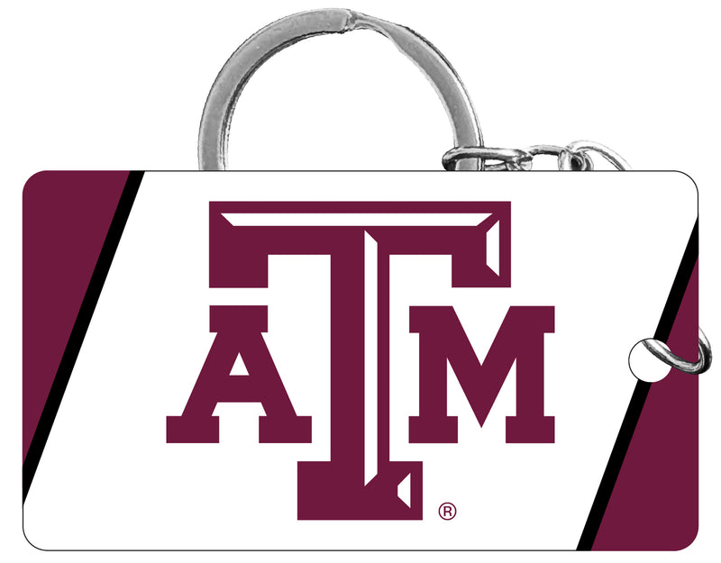 Texas A&M Aggies Acrylic Keychain 1.5" x 2.75" Officially Licensed Collegiate Product Single