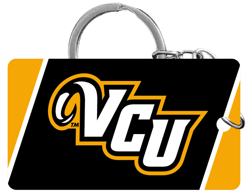 Virginia Commonwealth Acrylic Keychain 1.5" x 2.75" Officially Licensed Collegiate Product 4-Pack