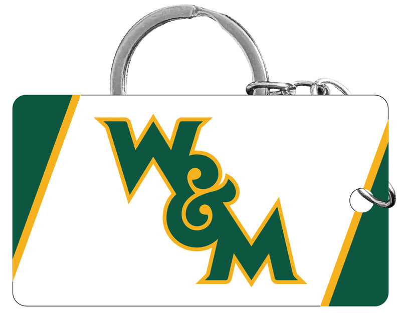 William and Mary Acrylic Keychain 1.5" x 2.75" Officially Licensed Collegiate Product