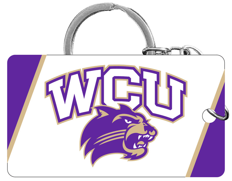 Western Carolina University Acrylic Keychain 1.5" x 2.75" Officially Licensed Collegiate Product Single