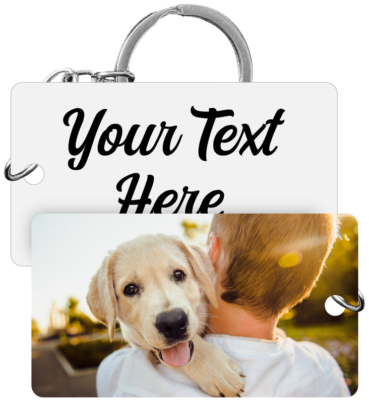 Custom Acrylic Keychain 1.5" x 2.75" Personalized with your picture and custom text