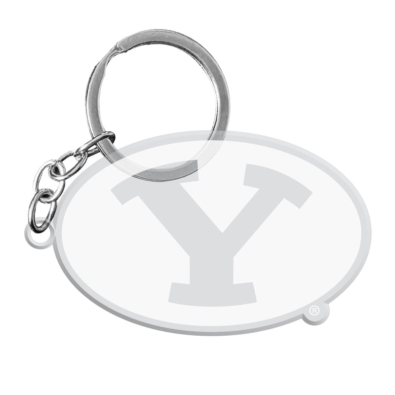 Brigham Young Cougars Officially Licensed Precision-Cut Acrylic Keychain – Printed or Engraved Logo Etched