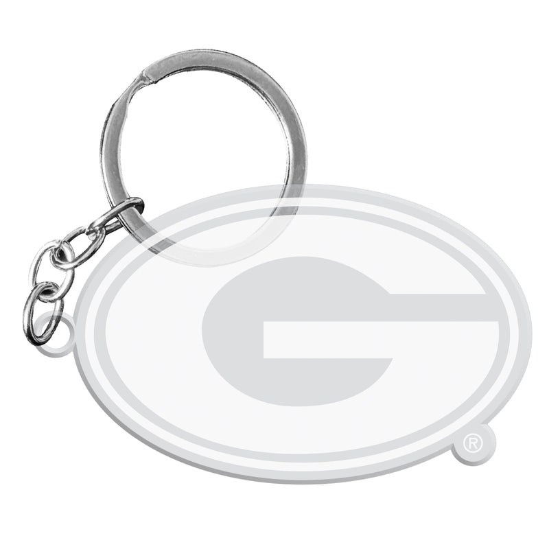 Georgia Bulldogs Officially Licensed Precision-Cut Acrylic Keychain – Printed or Engraved Logo Etched