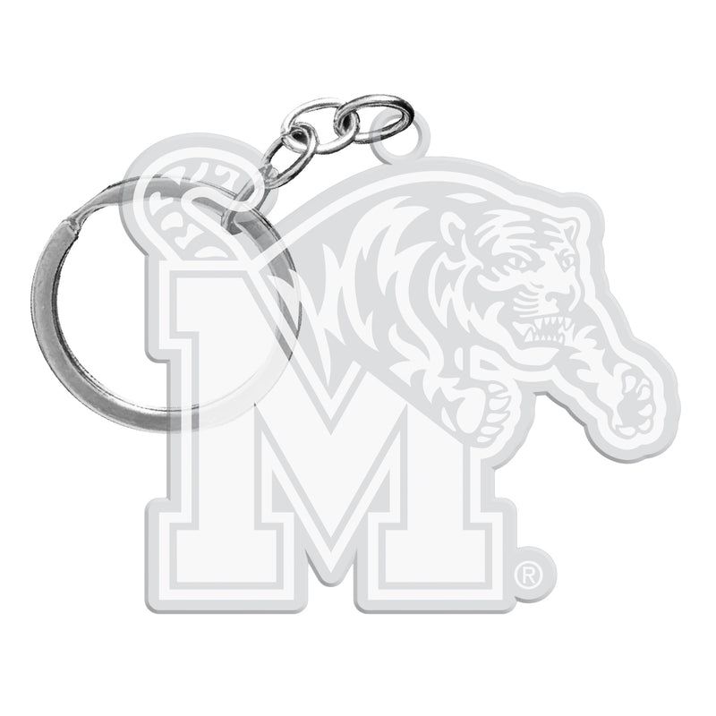 Memphis Tigers Officially Licensed Precision-Cut Acrylic Keychain – Printed or Engraved Logo Etched