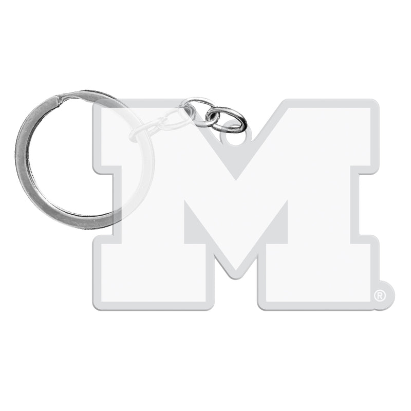 Michigan Wolverines Officially Licensed Precision-Cut Acrylic Keychain – Printed or Engraved Logo Etched