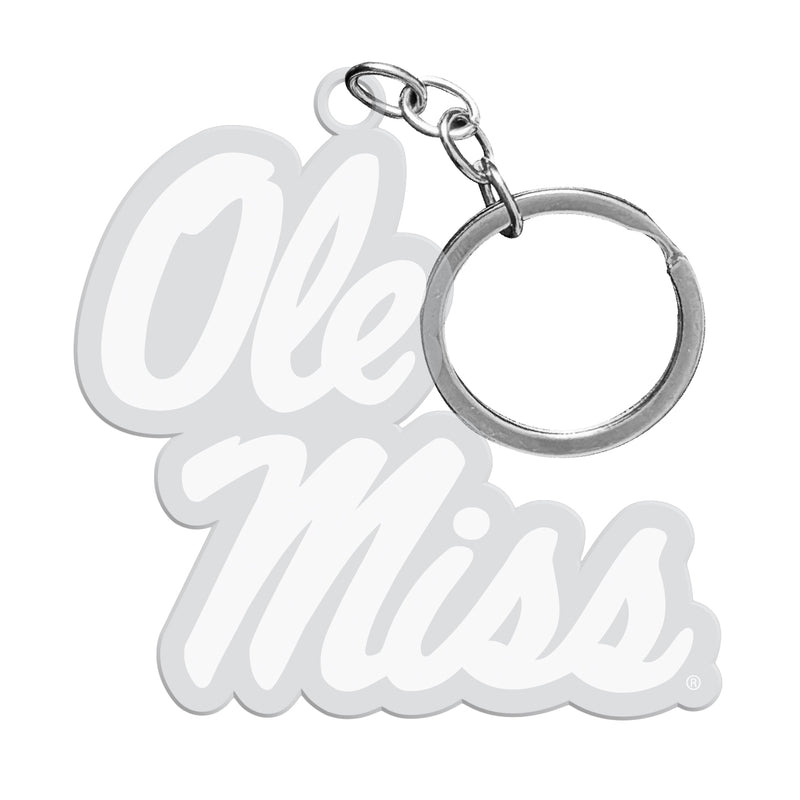 Mississippi Rebels "Ole Miss" Officially Licensed Precision-Cut Acrylic Keychain – Printed or Engraved Logo Etched