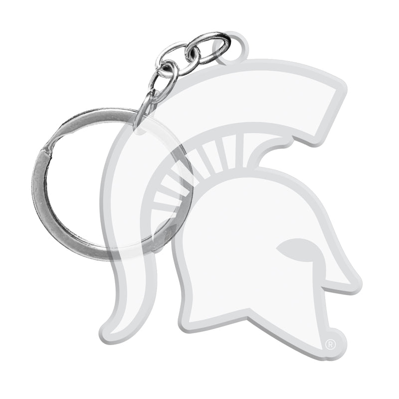 Michigan State Spartans Officially Licensed Precision-Cut Acrylic Keychain – Printed or Engraved Logo Etched