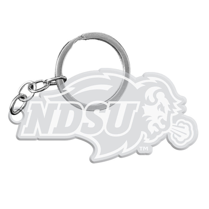 North Dakota State Bison Officially Licensed Precision-Cut Acrylic Keychain – Printed or Engraved Logo Etched