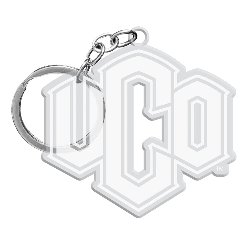 University of Central Oklahoma Bronchos Officially Licensed Precision-Cut Acrylic Keychain – Printed or Engraved Logo Etched