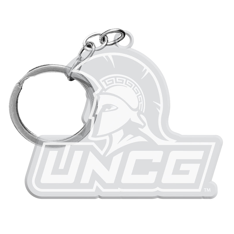 North Carolina Greensboro Spartans Officially Licensed Precision-Cut Acrylic Keychain – Printed or Engraved Logo Etched